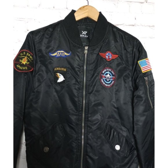 XRAY Jackets & Coats Xray Jeans Tactical Bomber Zip Up Jacket Size